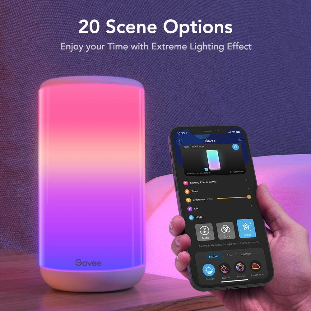 💡 Govee H6052 – Lámpara de Mesa Inteligente RGBIC Wi-Fi y Bluetooth