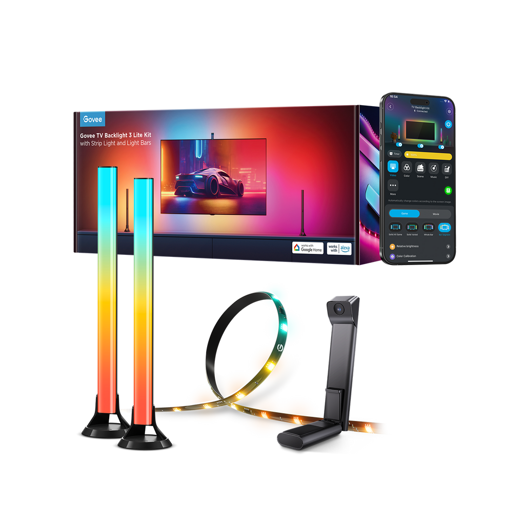 ⚡Govee H605A Kit de Luces LED para TV 55–65″ con barras RGBIC y sincronización de color