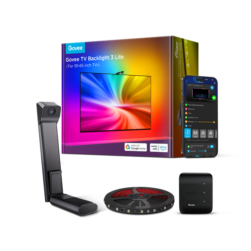 ⚡ Govee H6099 - Kit de retroiluminación para TV Backlight 3 Lite RGBICW (55–65″)