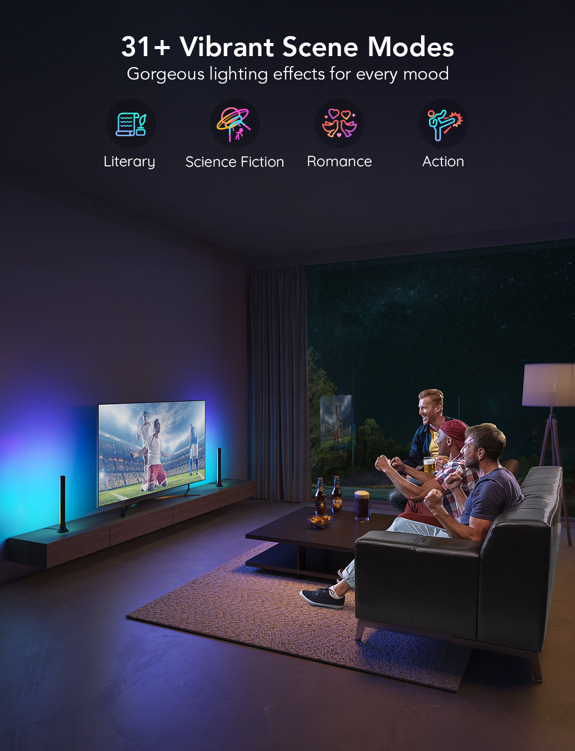 ⚡Govee H6046 - Kit de Barras LED RGBIC para TV (45–70″)