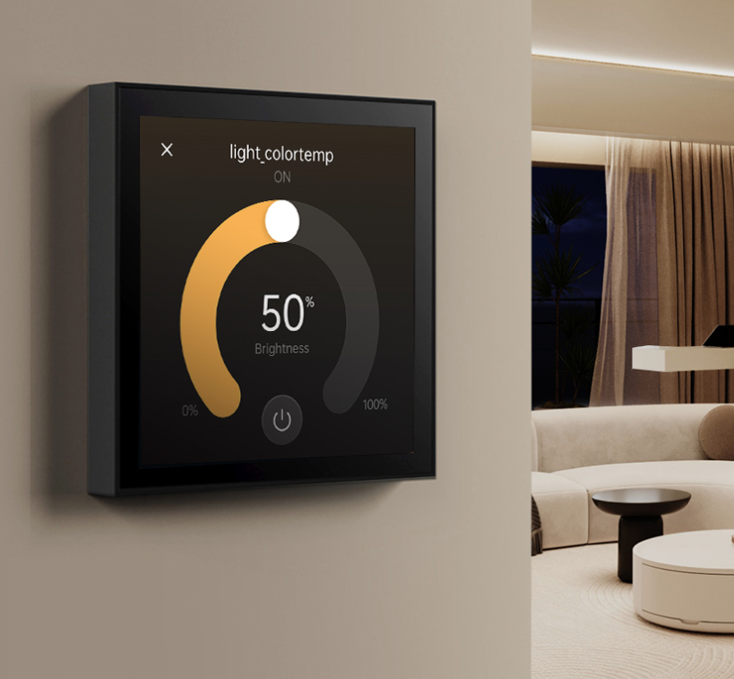 🧠 Orbivo V35X MixPad M5 – Panel Inteligente Wi‑Fi, Bluetooth & Hub Zigbee con Alexa Integrado (Negro, 4 Cargas)
