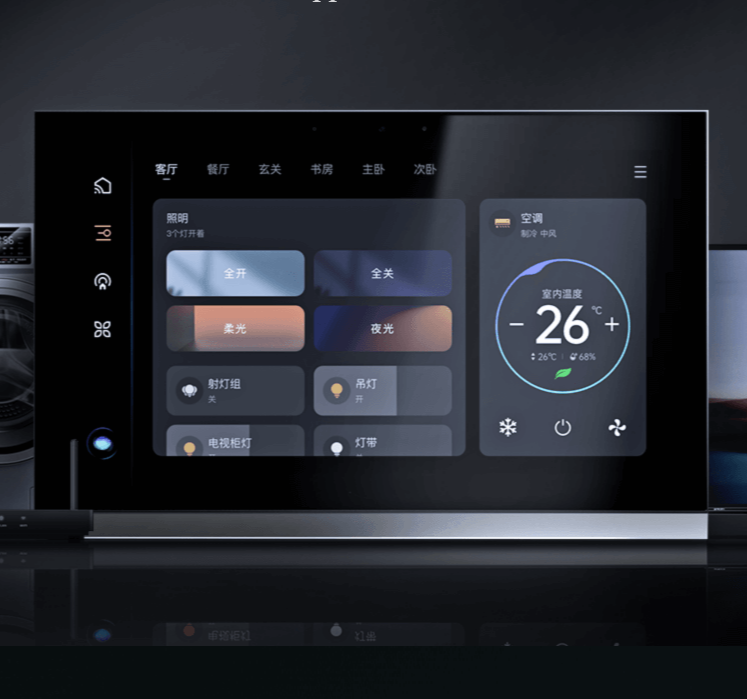 🌐 Orbivo V80X MixPad 7 – Panel Central Zigbee + Wi‑Fi + Bluetooth con 4 Cargas (Negro)