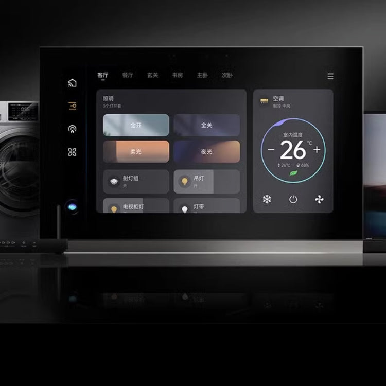 🌐 Orbivo V80X MixPad 7 – Panel Central Zigbee + Wi‑Fi + Bluetooth con 4 Cargas (Negro)