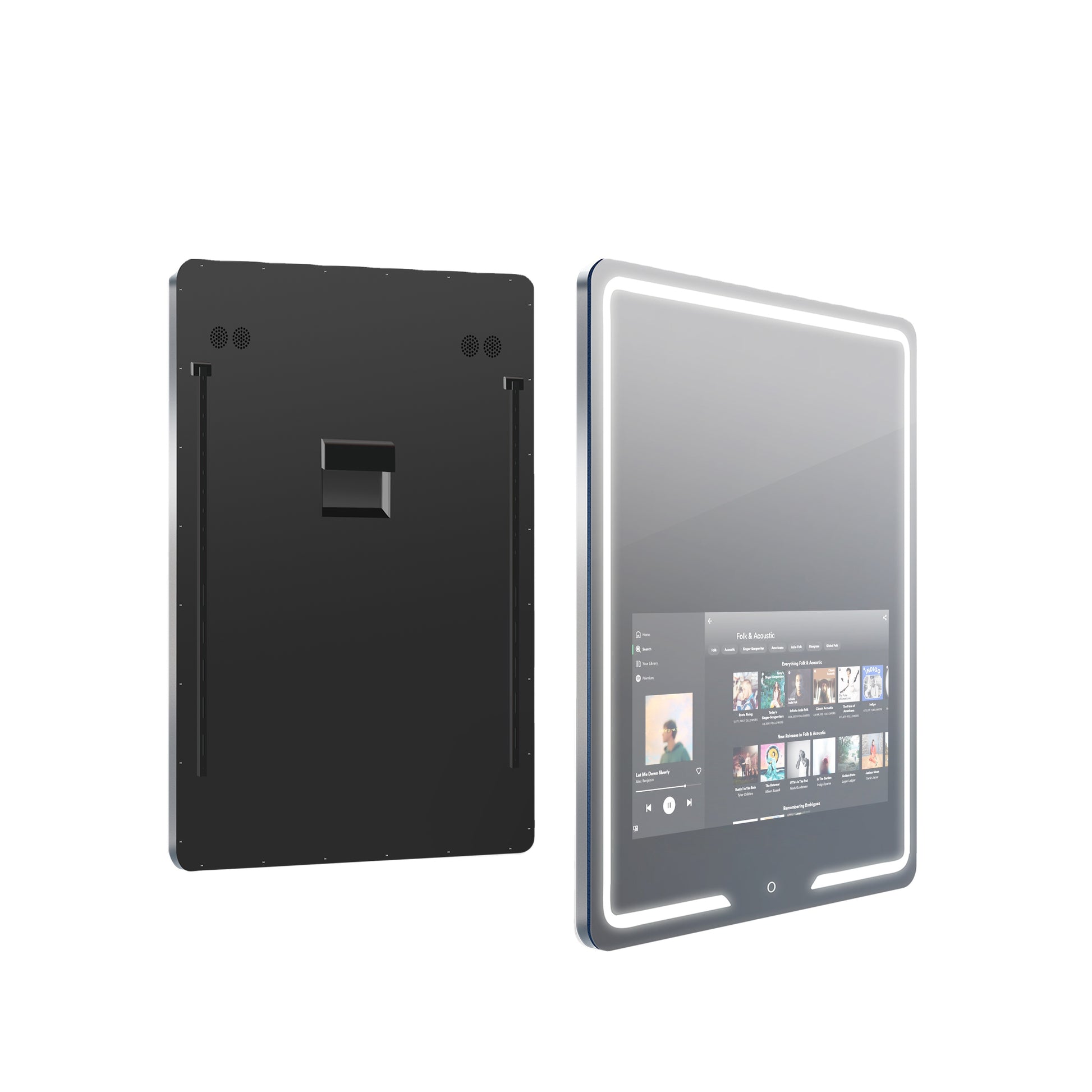 🪞 Vercon Serie S– Espejos Rectangulares con Pantalla 21″ y Luz Frontal