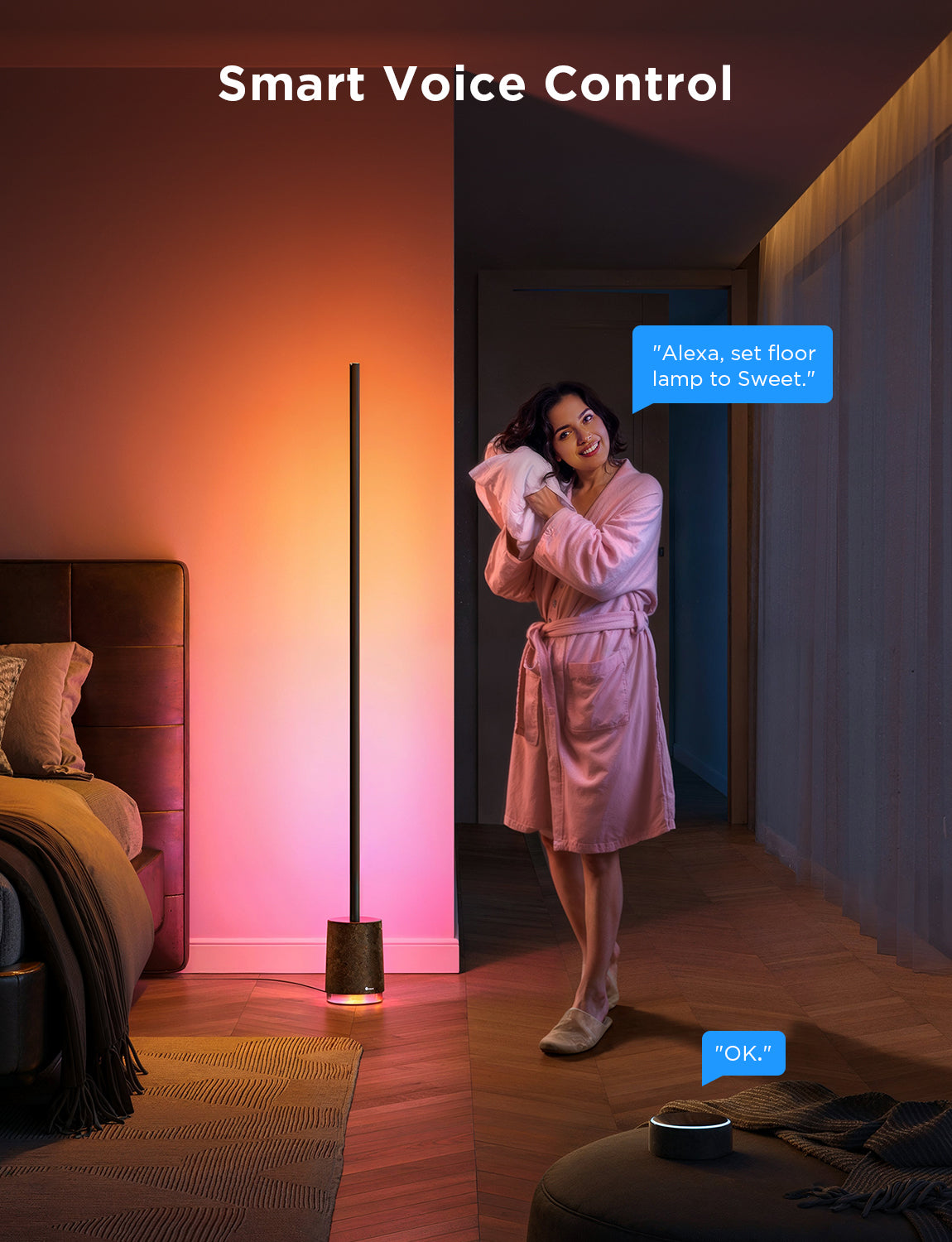 🎶 Govee H6079 – RGBICWW Floor Lamp con Speaker Bluetooth