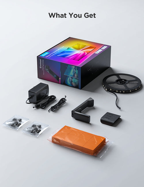 ⚡ Govee H6099 - Kit de retroiluminación para TV Backlight 3 Lite RGBICW (55–65″)