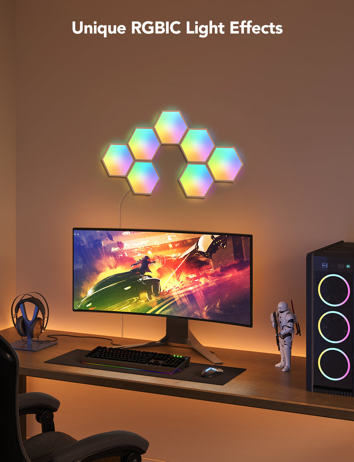 🔷 Govee H6061 – Glide Hexa Light Panels RGBIC (10 piezas)