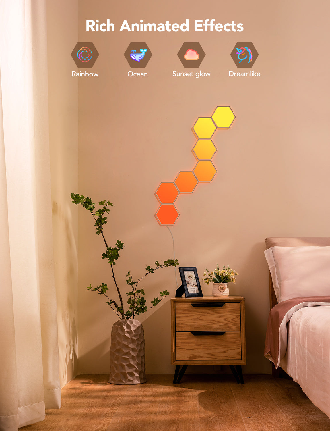 🔷 Govee H6061 – Glide Hexa Light Panels RGBIC (10 piezas)