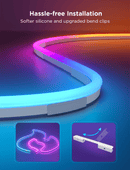 🛠️ Govee H10D2000 – Clips de Montaje para Neon Rope Light 2 (5 Piezas, Blanco)