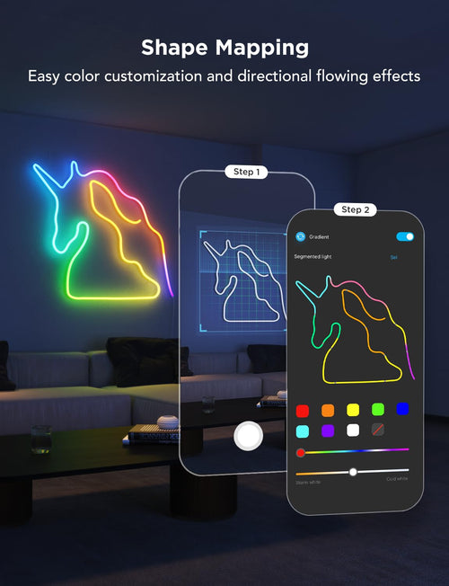 ⚡ Govee H61D3 - Kit de Neón Inteligente Neon Rope Light 2 RGBIC (3 m)